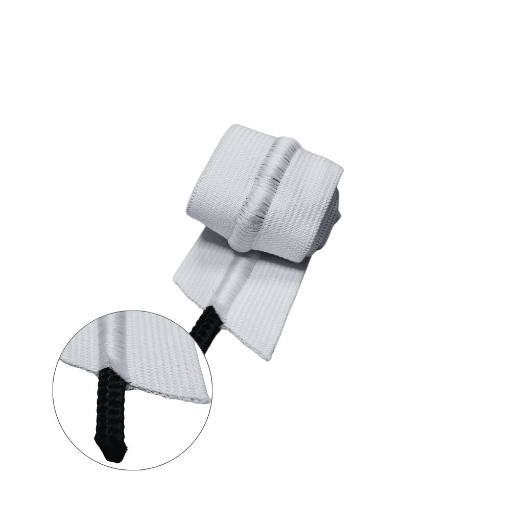 Elástico con cordón interior 40mm blanco